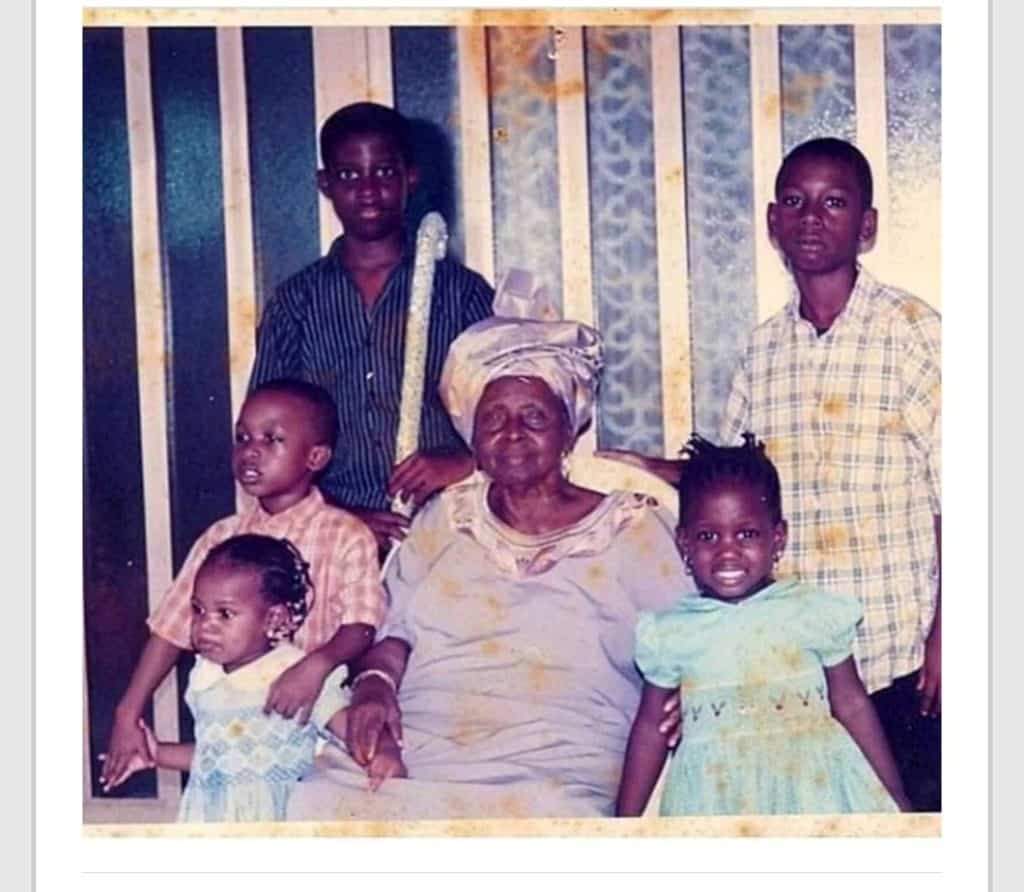 #BBNaija: See throwback photos of Seyi with his grandma and siblings