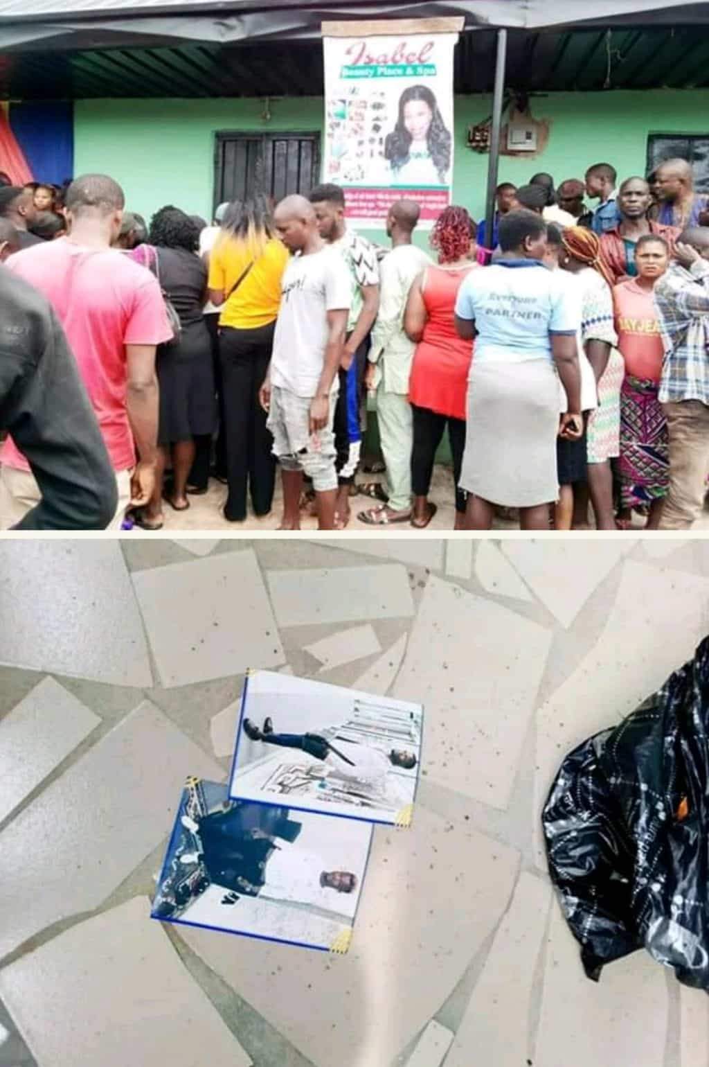 Woman dumps snake charm at the shop of lady who snatched her husband