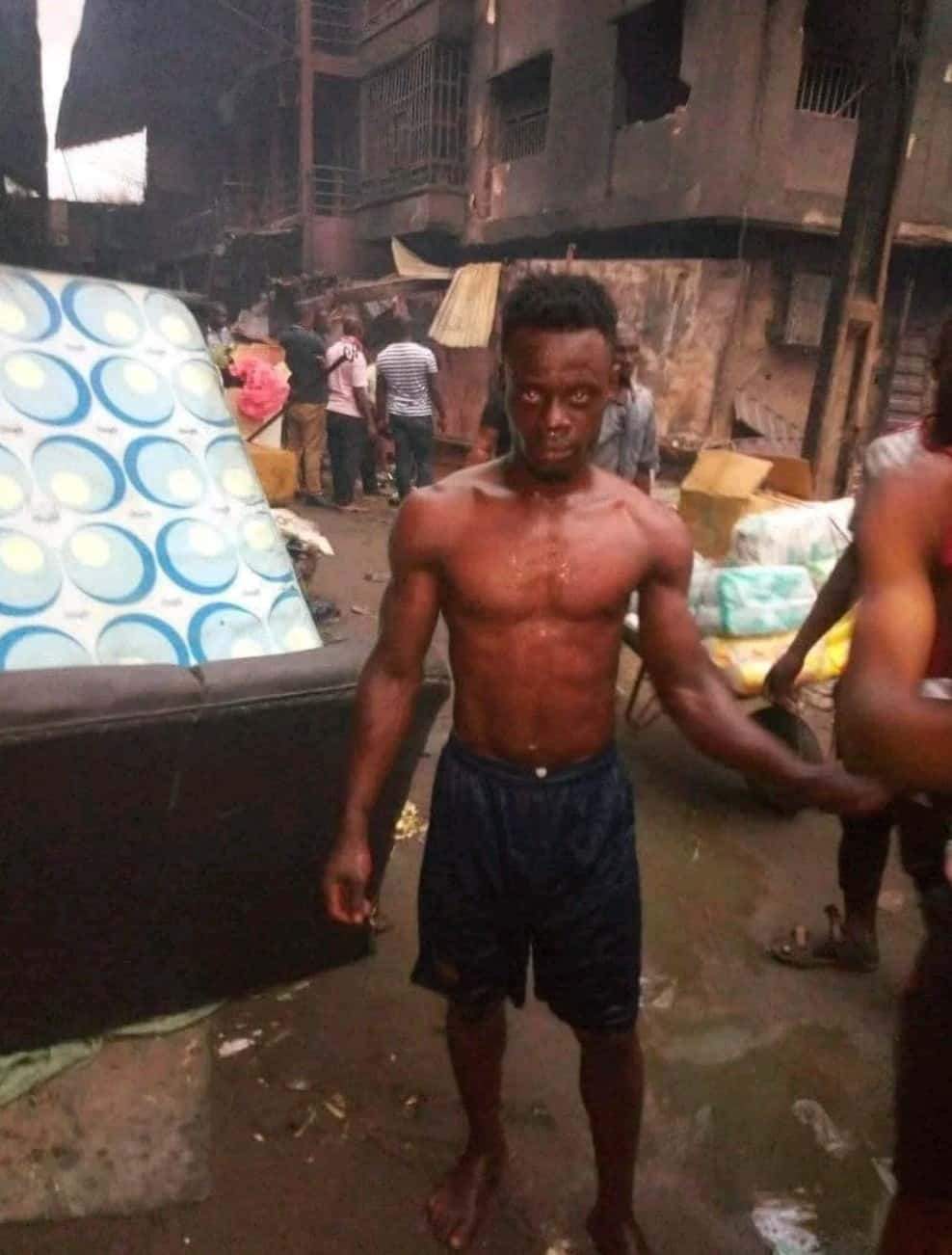 Young boy hailed for risking his life to retrieve goods during Onitsha Fire