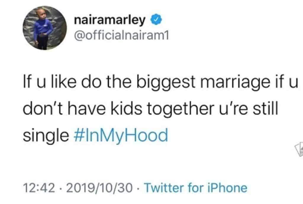 'If you like do the biggest marriage, if you don't have kids you're still single'- Naira Marley