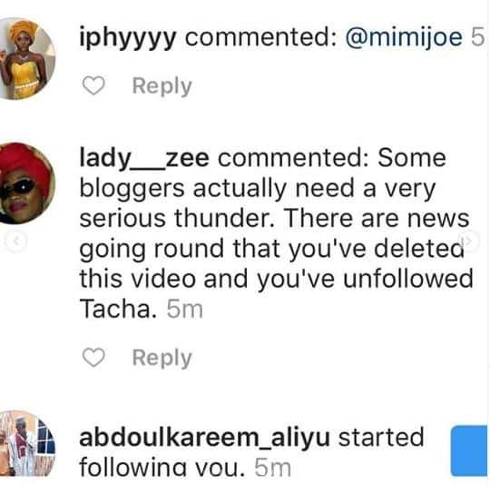 Jaruma speaks on deleting video where she promised to give Tacha N50m