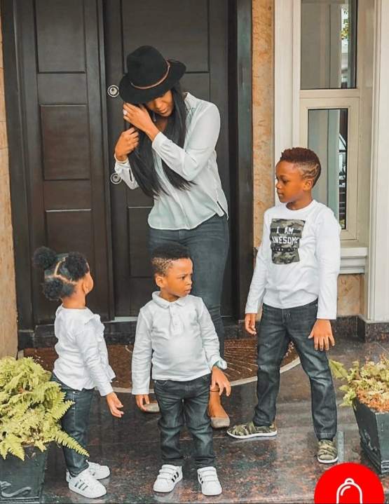 Paul Okoye's wife Anita shares adorable photo with their three children