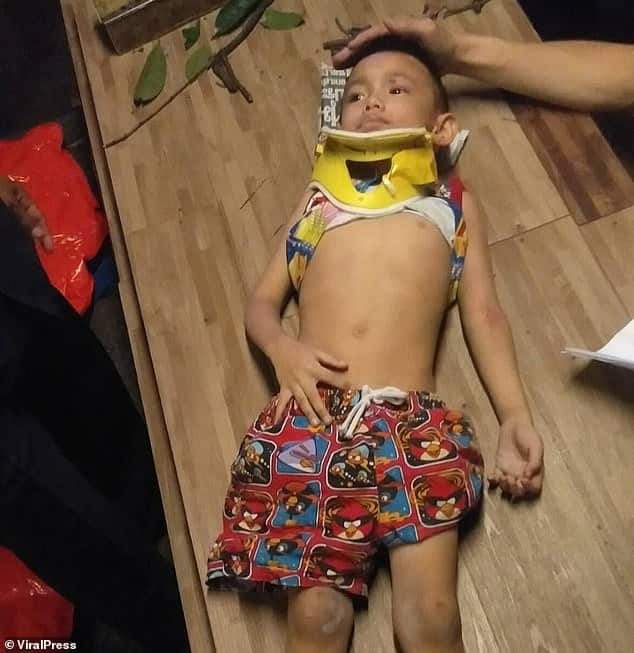 Four-year-old boy plunges 100ft off a balcony but miraculously survives