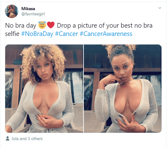 #NoBraDay: Women go bra-free to create awareness for breast cancer (Photos)