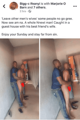 Man caught while trying to sleep with best friend's wife in Anambra (photos)