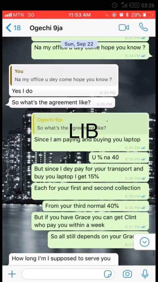 Nigerian lady who said she was raped after she traveled to Ghana to learn Forex, allegedly went to learn yahoo-yahoo