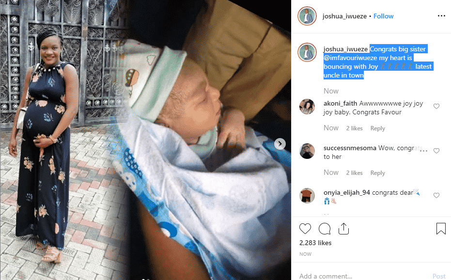 Favour Iwueze of 'Destined Kids' welcomes first child with husband (Photos)