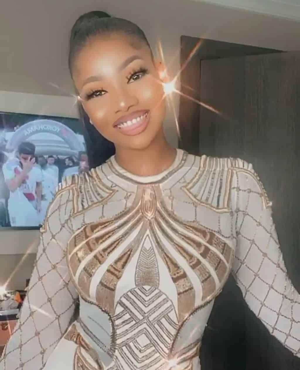 Tacha's homecoming dress cost over N1million (Video)