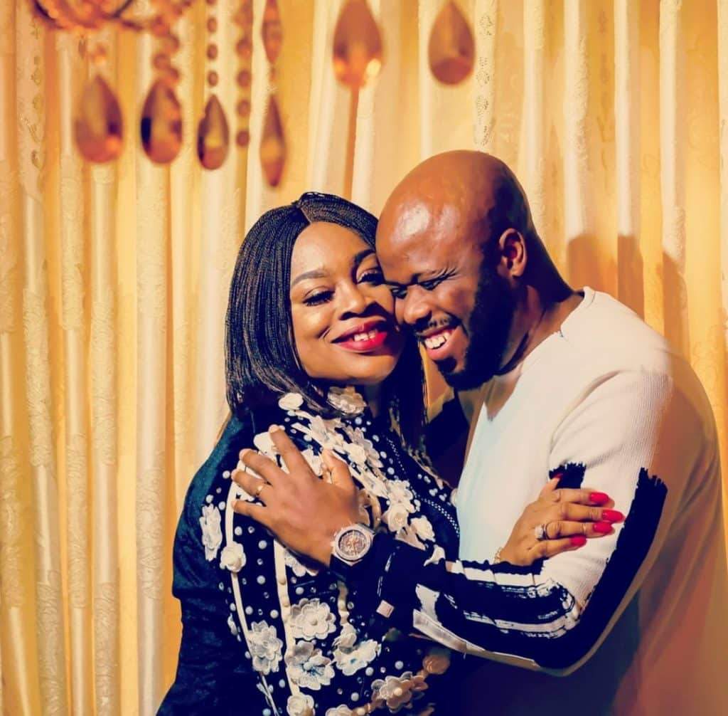 'Thanks for the outpouring of love'- Gospel Singer Sinach says as she shares loved up photo with hubby