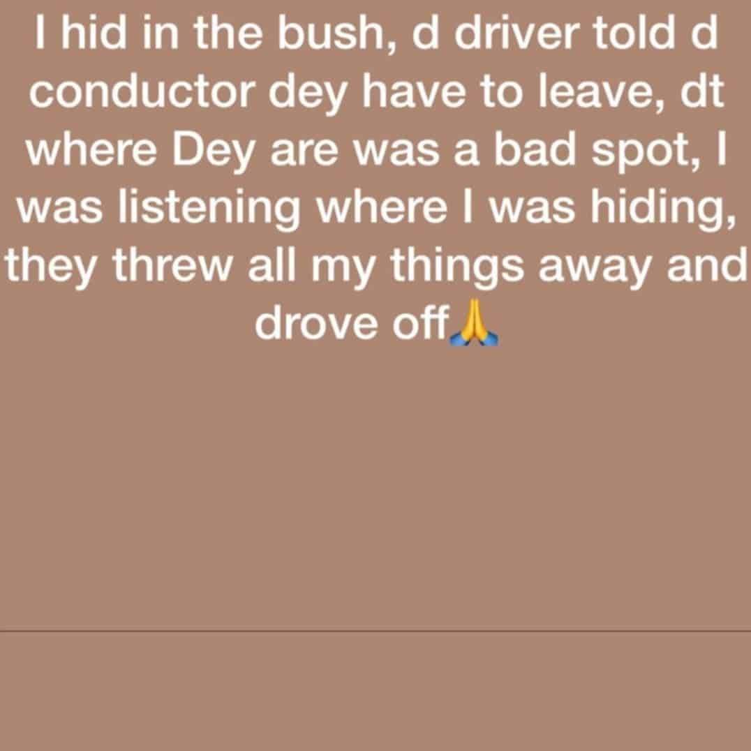 Lady shares her near-death experience with alleged ritual killers in Edo