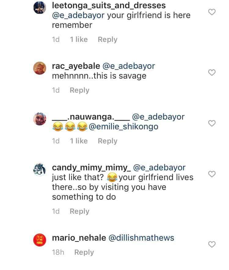 Emmanuel Adebayor confirms split from his girlfriend, Dillish Matthews, as they unfollow each other