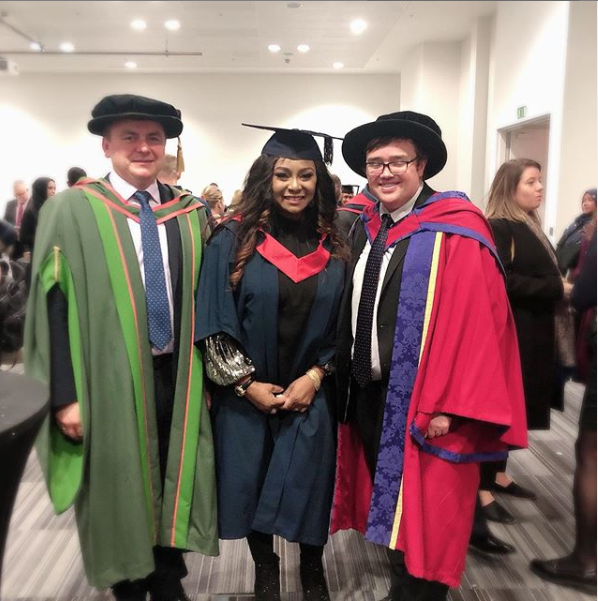 Victoria Inyama bags a degree from University of East London (Photos/Video)
