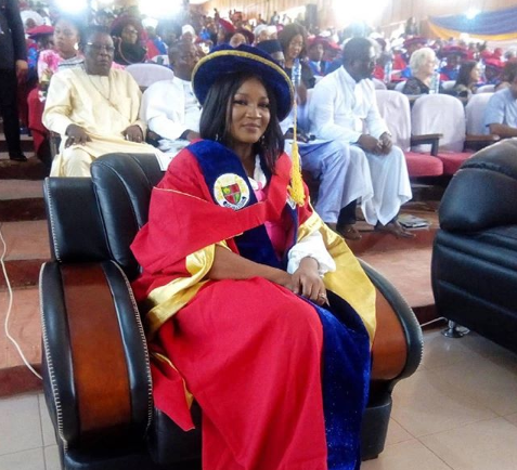 Omotola Jalade-Ekeinde honoured with a Doctorate degree by Igbinedion University