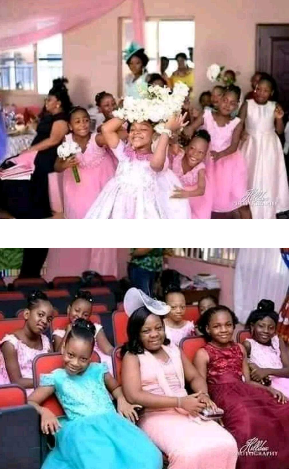 Photos from the staged wedding between two kids sparks reactions