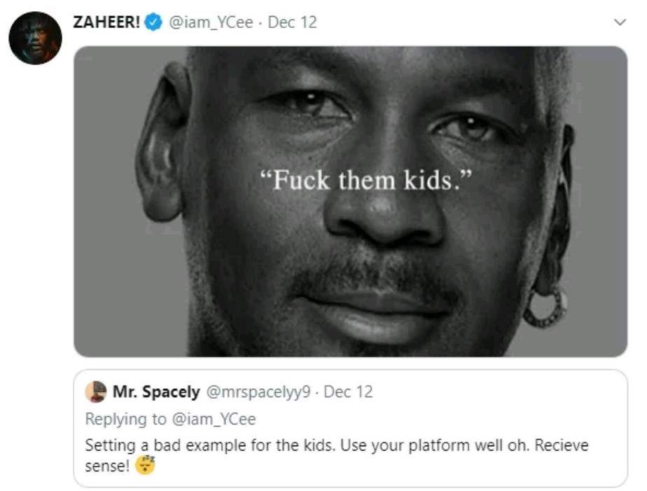 Rapper Ycee replies a troll who tagged him a bad influence