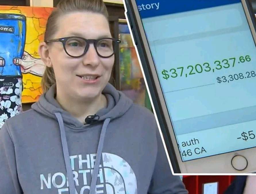 Woman in shock after finding $37 million accidentally deposited in her bank account