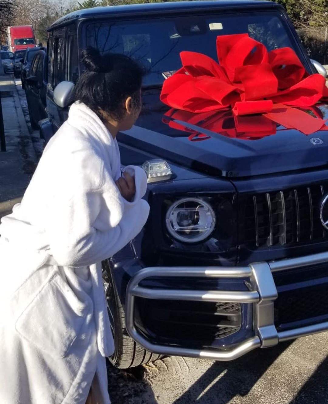 Cardi B gifts her sister, Hennessy a G-wagon on her 24th birthday (Video)