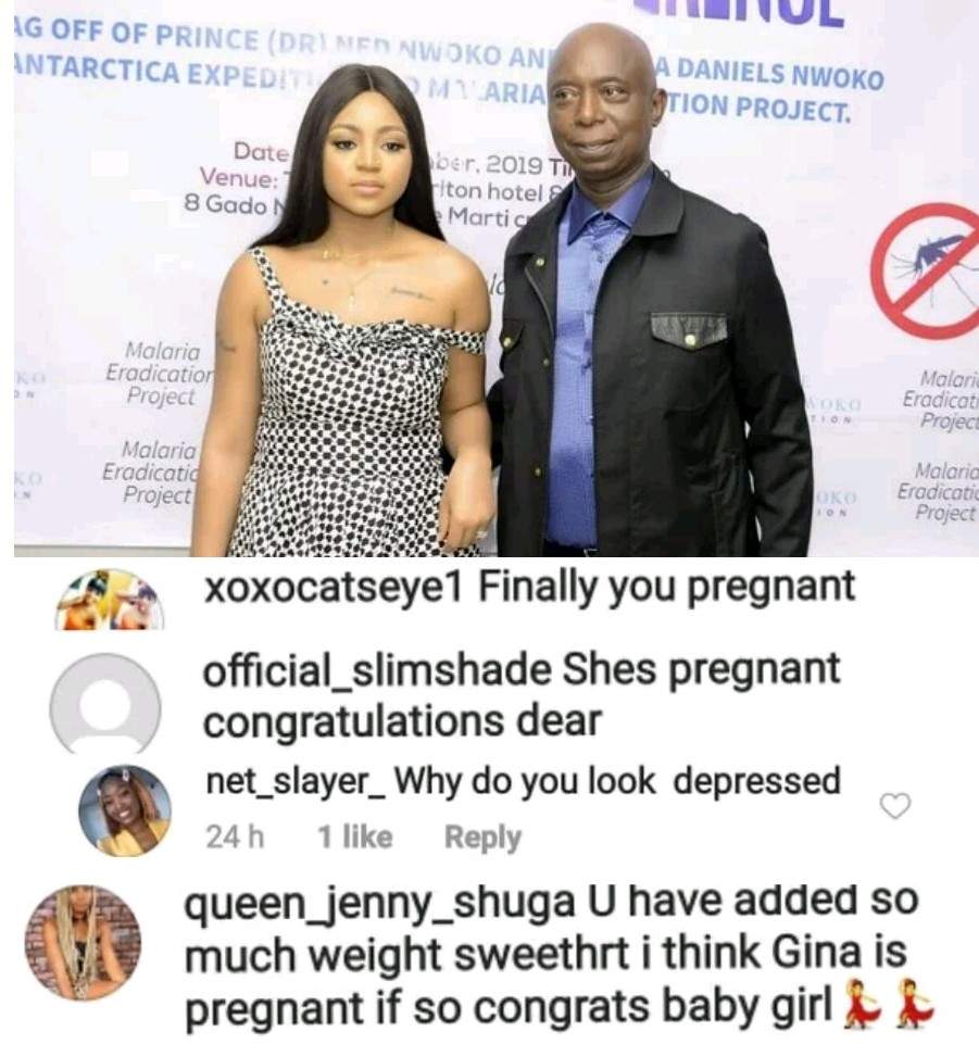 Regina Daniels new photo with billionaire hubby, Ned Nwoko sparks pregnancy debate