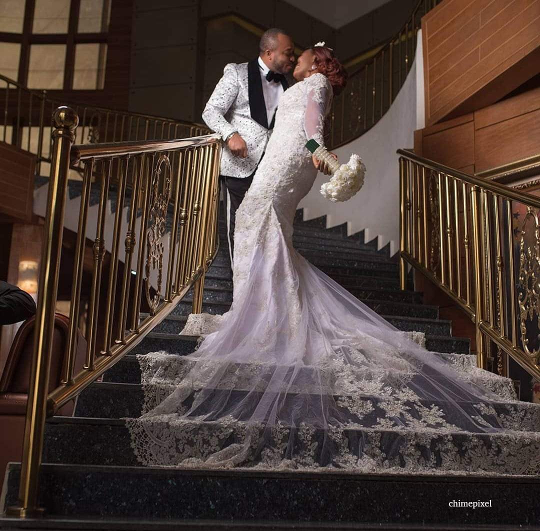 Actress Chizzy Alichi shares beautiful photos from her white wedding