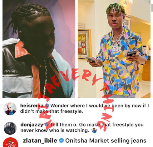 'If you didn't blow, you would be at Onitsha market selling jeans' - Zlatan Ibile tells Rema