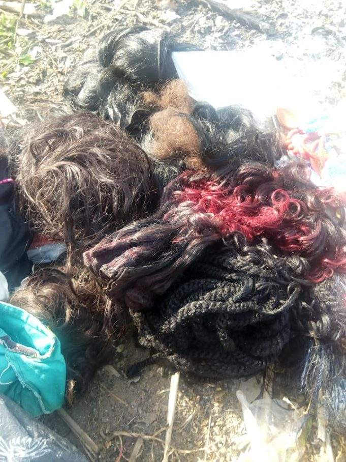 Nigerian Lady Gives Her Life To Christ, Burns Her Makeup Kit, Wigs & Trousers (Photos)