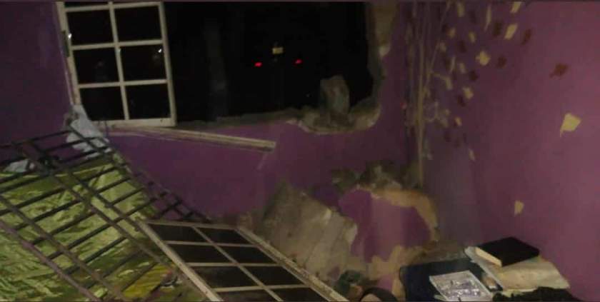 Woman cheats death, escapes unharmed as heavy storm blows away her windows and doors at night (Photos)