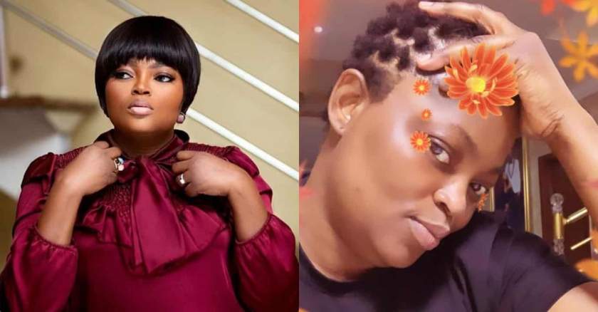 Actress, Funke Akindele puts her new hairstyle on fleek (photos)