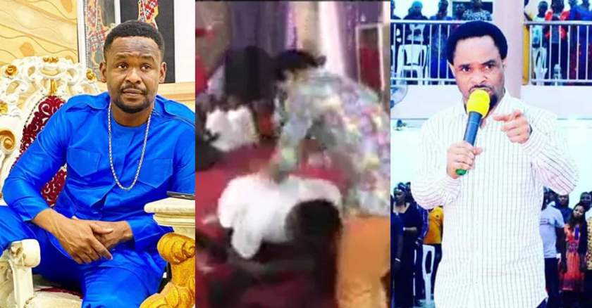 Video of Zubby Michael testifying in Prophet Odumeje's church surfaces after he denied him