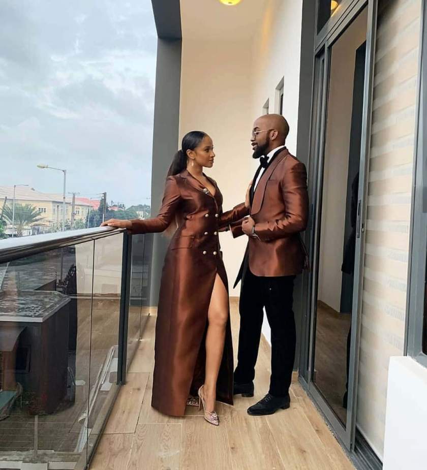 BankyW And His Beautiful Wife, Adesua Etomi Hit The Studio Together (Photos)