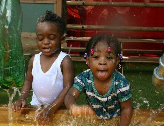 10 times Davido's daughter and Tiwa Savage' son served us friendship goals (Photos)