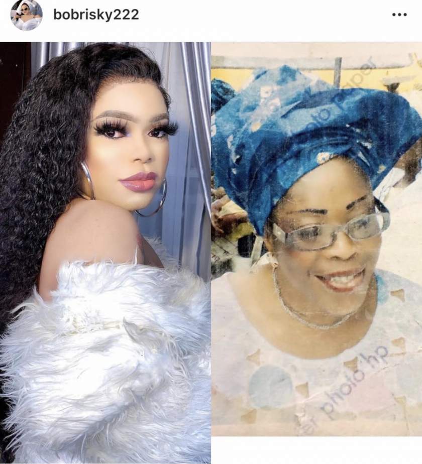 Bobrisky remembers how his mum died 12 years ago in Mecca (Photo)