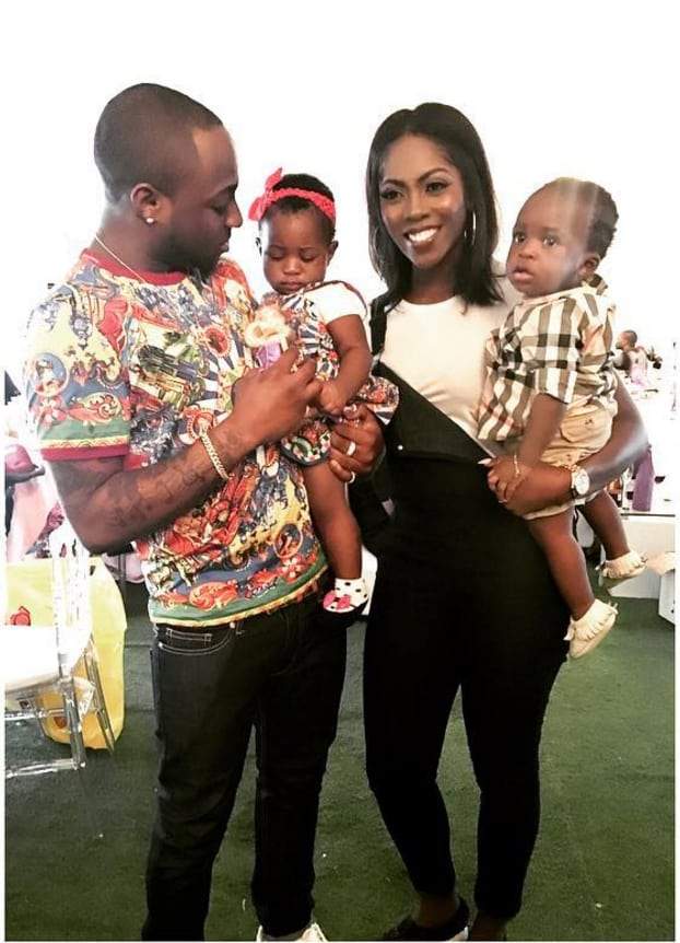 10 times Davido's daughter and Tiwa Savage' son served us friendship goals (Photos)