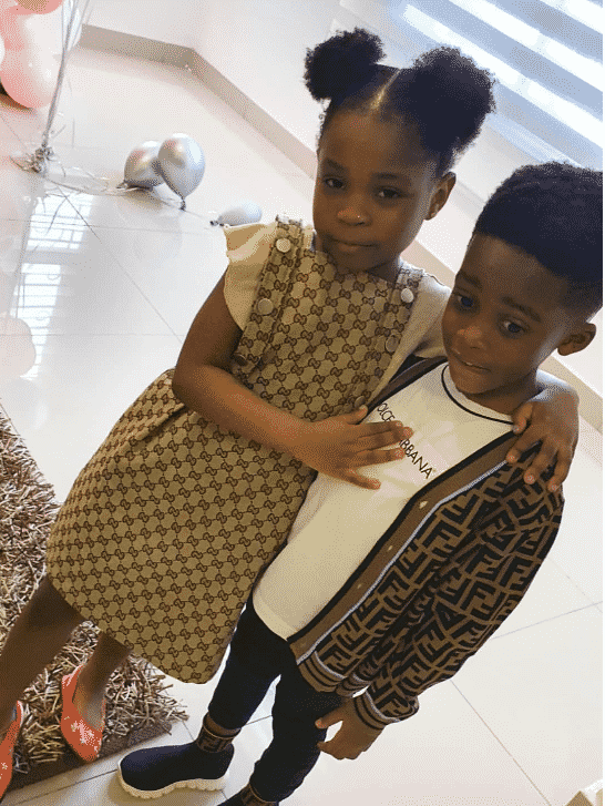 10 times Davido's daughter and Tiwa Savage' son served us friendship goals (Photos)