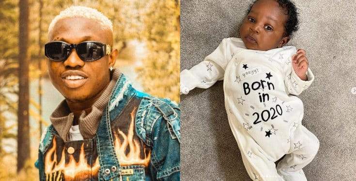 Zlatan Ibile shares first photo of his new baby boy to celebrate children's day (Photos)