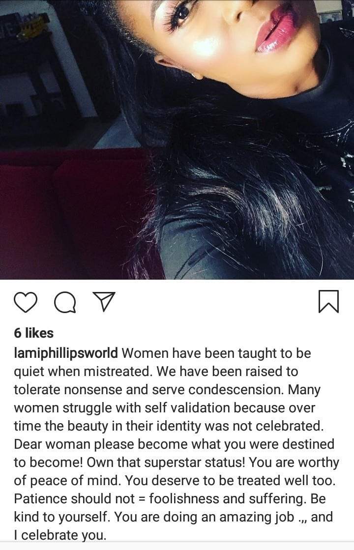 Women have been raised to tolerate nonsense - Lami Phillips