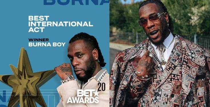 BET Awards 2020: Burna Boy wins Best International Act (video)