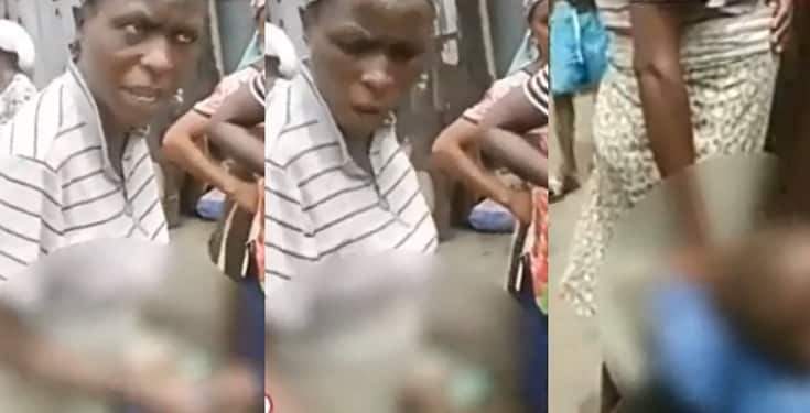 Mother beats up 2-year-old daughter after she was raped in Lagos, says she was always going to the man (Video)