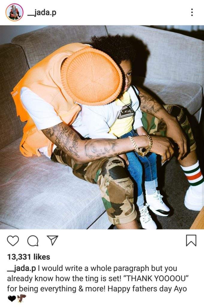 Checkout The Emotional Father's Day Message Wizkid's Babymama Jada P, Wrote For Him