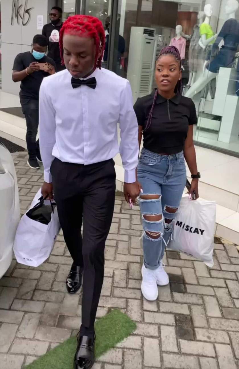 'Pick anything you like' - Rema says as he takes 'special' female fan on a shopping spree (Video)