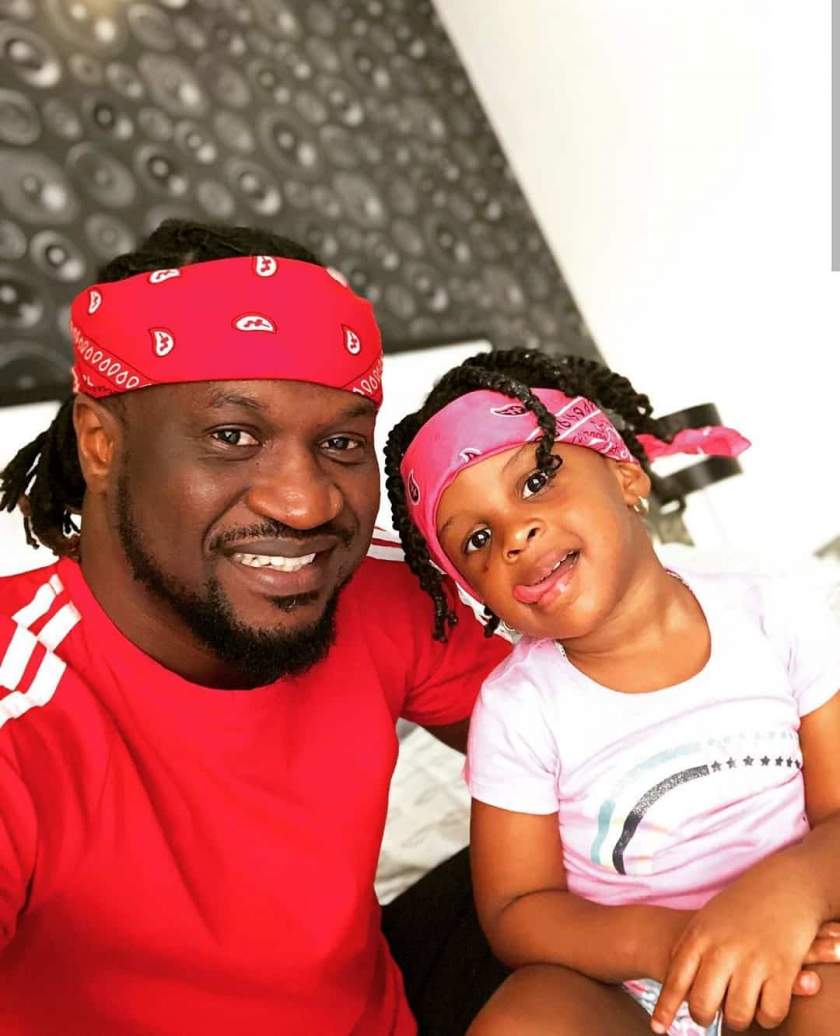 'Musically good' - Paul Okoye hypes his little daughter, Nadia as she shows off her rap skills (Video)