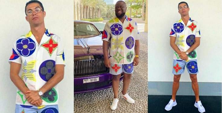 'Them don sell Hushpuppi cloth give you now now' - Nigerians react as Ronaldo wears same outfit with Hushpuppi