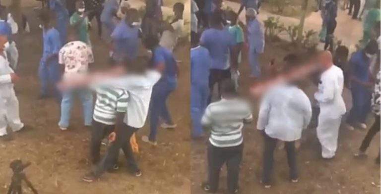 Health Workers Show Off Amazing Dance Moves At Gbagada Isolation Centre, Lagos (Video)