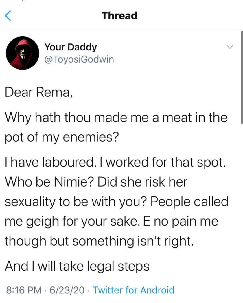 Nigerians accuse Rema of staging a fake online contest and picking a girl he already knows to go on a date with him