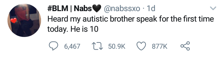 Lady excited as her 10-year-old autistic brother speaks for the first time