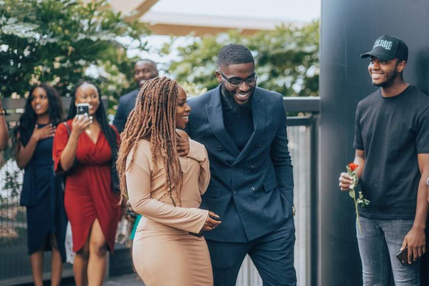 Lady excited after her best friend proposed to her (Photos)