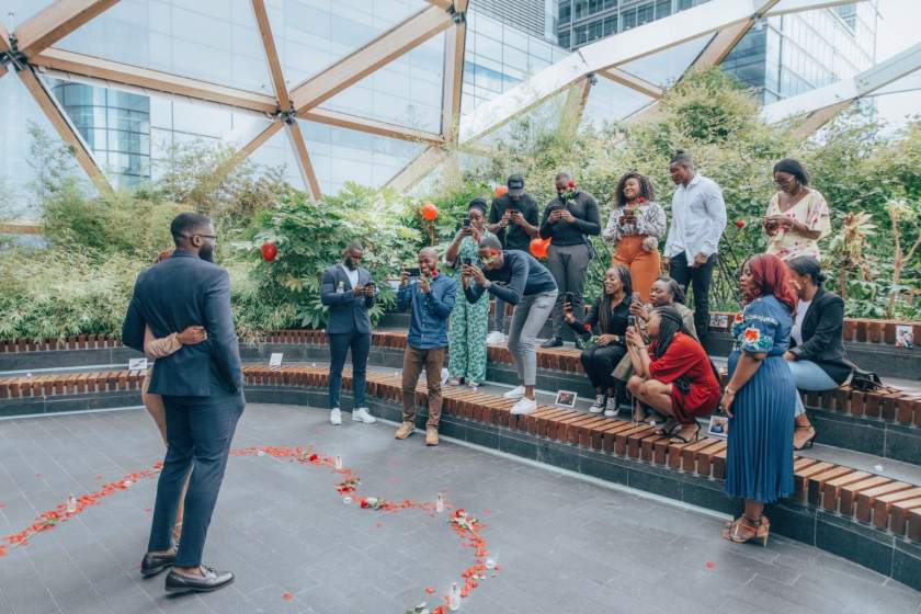 Lady excited after her best friend proposed to her (Photos)