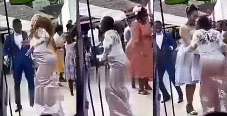 Excited bride pulls off her wig while dancing at her wedding (Video)