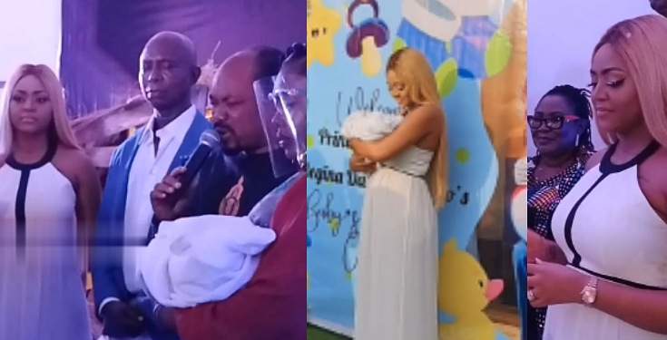 Watch Video From Regina Daniels And Ned Nwoko's Baby's Naming Ceremony