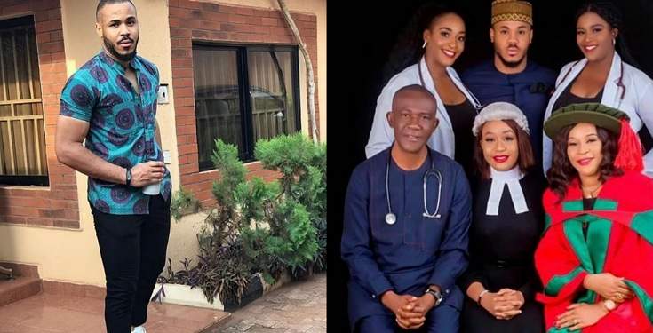 BBNaija: Meet Ozo's two sisters and dad who are doctors, his lawyer sister and professor mum (Photo)