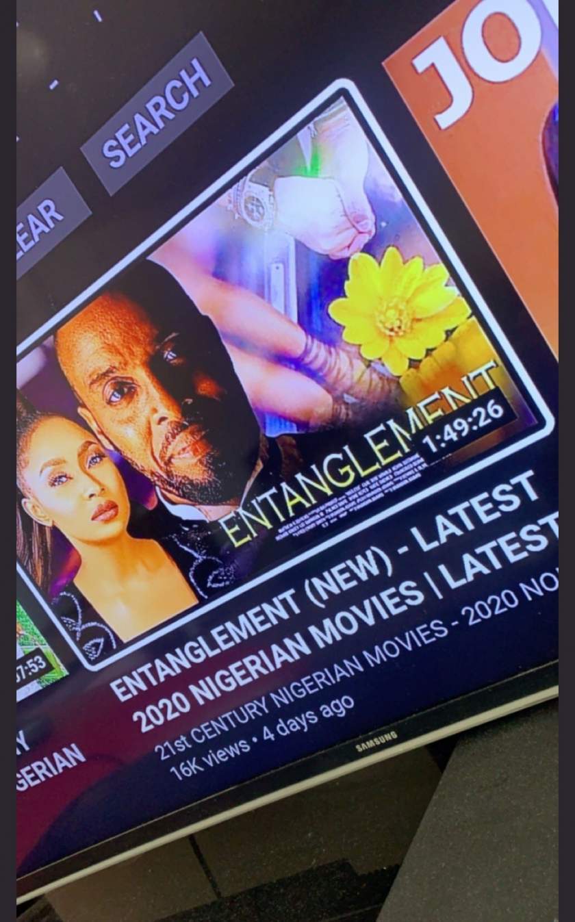 Barely two weeks after Will Smith and wife's 'entanglement' saga, Nollywood releases new movie titled 'entanglement'